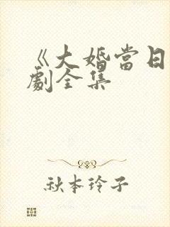 《大婚当日》短剧全集