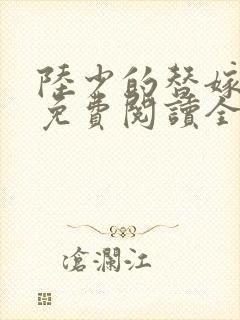 陆少的替嫁新娘免费阅读全文