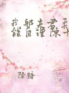 我那夫君柔弱不能自理 陈十年