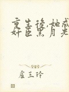 重生后,她成了奸臣黑月光