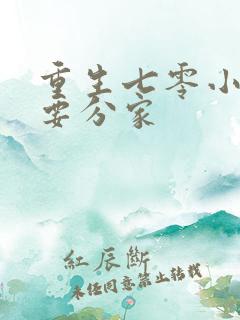 重生七零小媳妇要分家