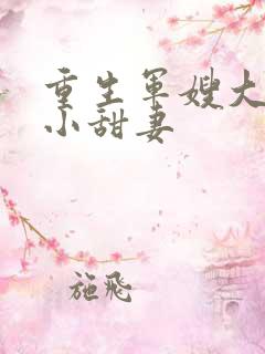 重生军嫂大首长小甜妻