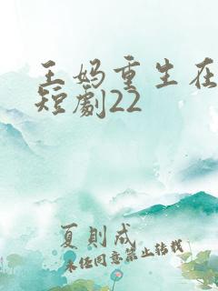 王妈重生在霸总短剧22