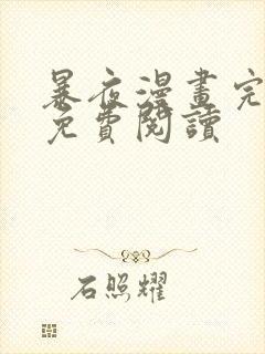 暴夜漫画完整版免费阅读