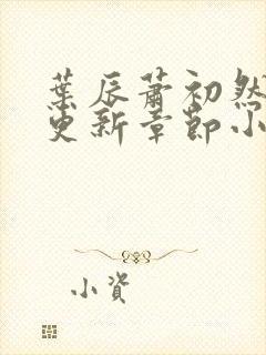 叶辰萧初然最新更新章节小说