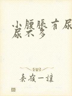 小腹胀有尿意却尿不多