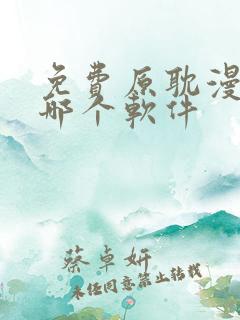 免费原耽漫画用哪个软件