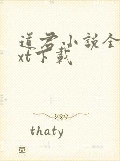 道君小说全本txt下载