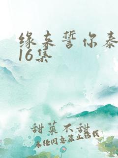 缘来誓你泰剧全16集