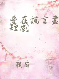 爱在谎言尽头时短剧