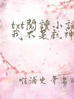 txt阅读小说我不是戏神
