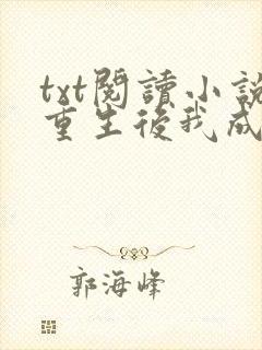 txt阅读小说重生后我成了大佬的小心肝