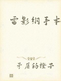 雷影纲手本子