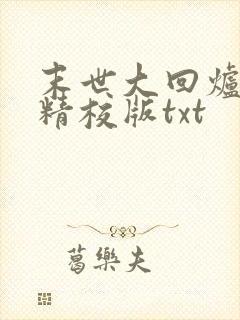 末世大回炉完整精校版txt