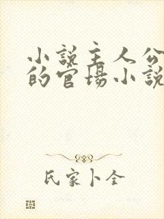 小说主人公李霖的官场小说免费阅读