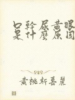 口干尿黄眼睛涩是什么原因