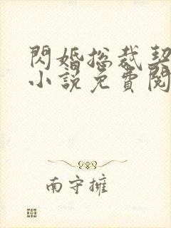 闪婚总裁契约妻小说免费阅读