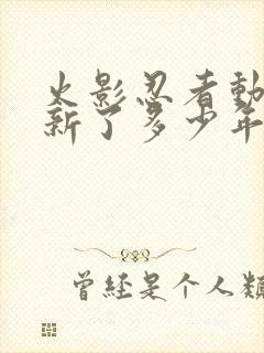 火影忍者动漫更新了多少年