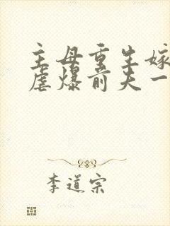 主母重生嫁少帅虐爆前夫一家