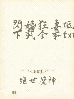 闪婚狂妻低调点下载全本txt