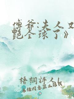 傅爷:夫人又惊艳全球了》