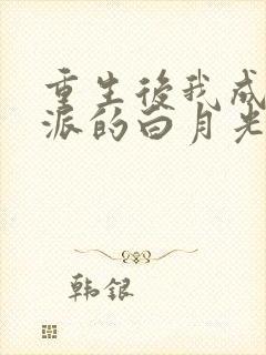 重生后我成了反派的白月光