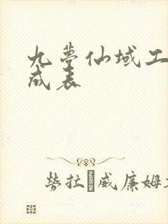 九梦仙域工坊合成表