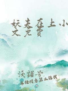 妖夫在上小说全文免费