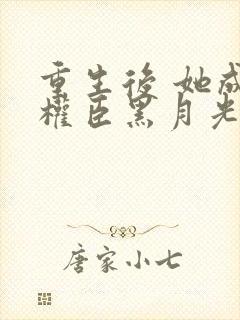 重生后 她成了权臣黑月光