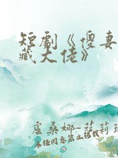 短剧《傻妻是隐藏大佬》