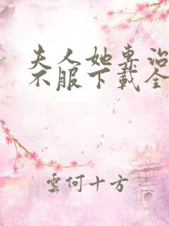 夫人她专治各种不服下载全本