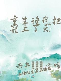 重生后我把夫君宠上了天