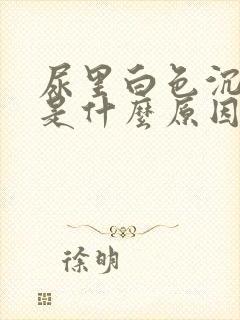 尿里白色沉淀物是什么原因