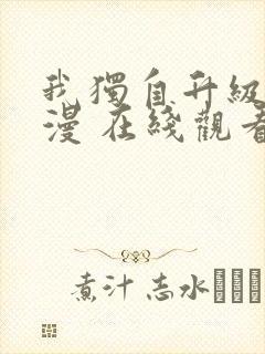 我独自升级 动漫 在线观看