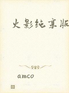 火影纯享版游戏