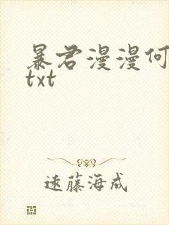 暴君漫漫何其多txt