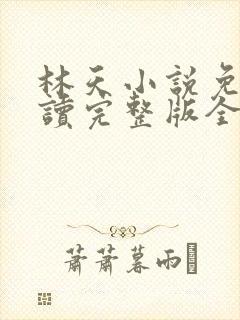 林天小说免费阅读完整版全文