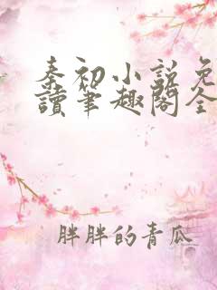 秦初小说免费阅读笔趣阁全文