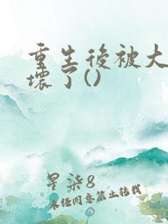 重生后被大佬宠坏了()