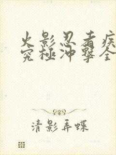 火影忍者疾风传究极冲击全人物