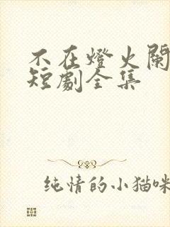 不在灯火阑珊处短剧全集