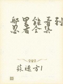 哪里能看到火影忍者全集