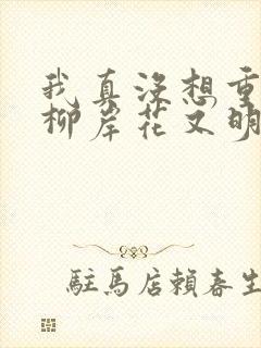 我真没想重生啊柳岸花又明原版小说