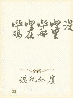 哔哩哔哩漫画扫码在哪里