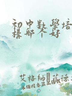 初中数学培优机构哪个好