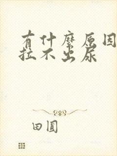 有什么原因导致拉不出尿