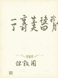 一重生后我顶替了前夫白月光