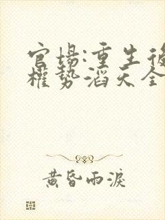 官场:重生后我权势滔天全文阅读