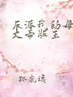 反派我的母亲是大帝版主