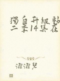 独自升级动漫第二季14集在线观看